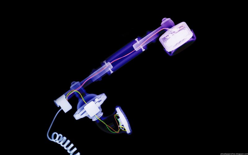 x-ray of a telephone