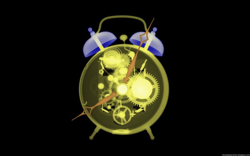X-ray of an alarm clock