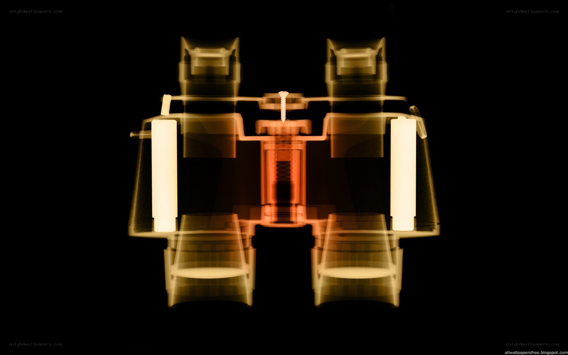 X-ray of binoculars