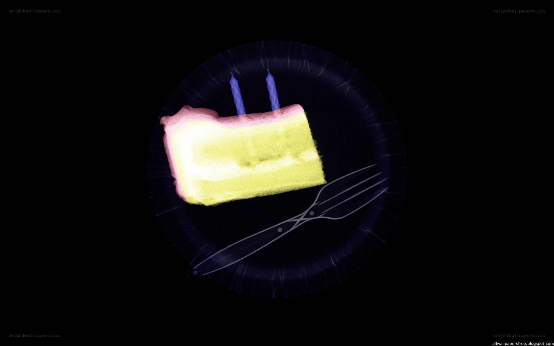 X-ray of cake slice