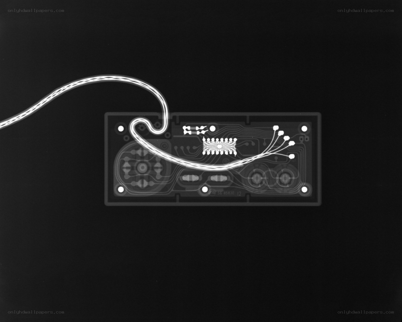 X-ray of circuit board