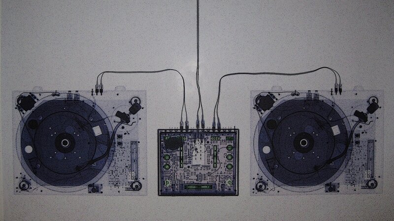 X-ray of DJ equipment