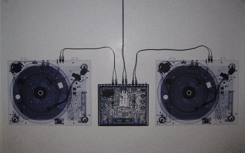 X-ray of DJ equipment