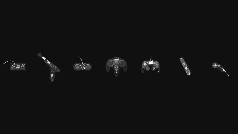 X-ray of Game Controllers — Black