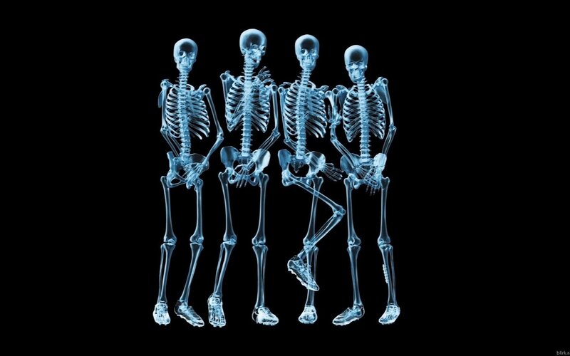 X-ray skeletons in a row