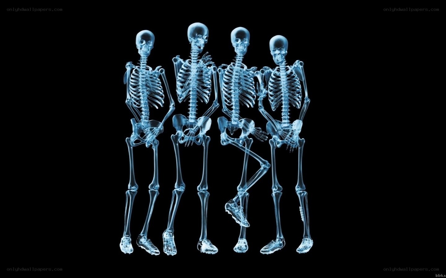 X-ray skeletons in a row