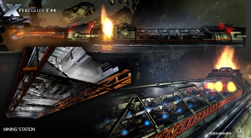 X Rebirth mining station