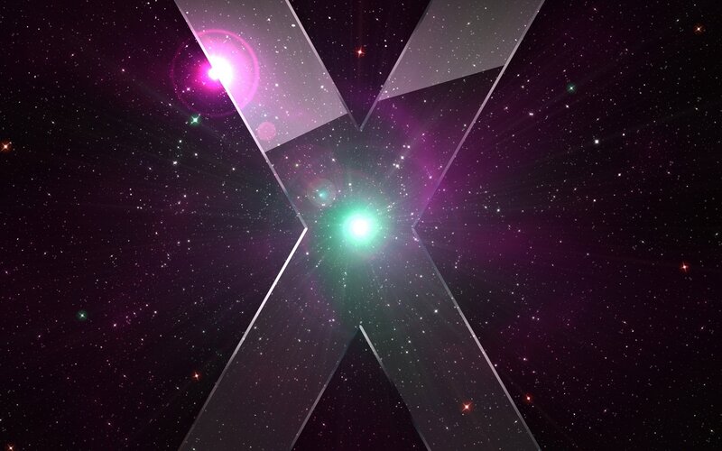 X-shaped Structure in Space