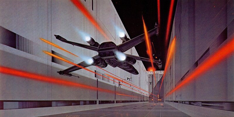 X-wing Fighter in Corridor