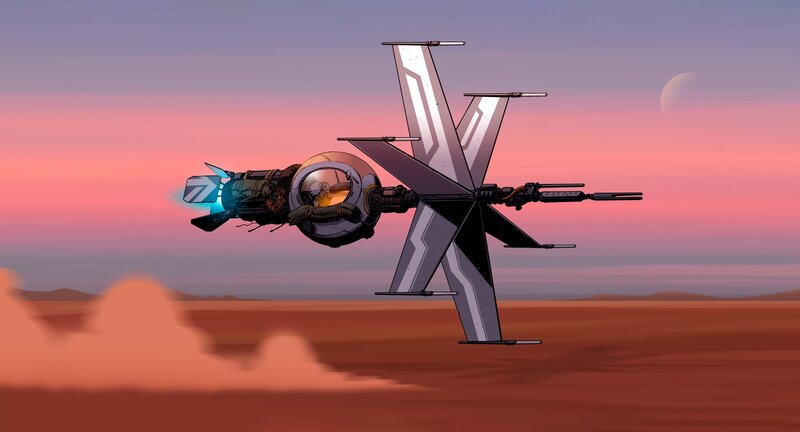 X-wing Fighter — Pink