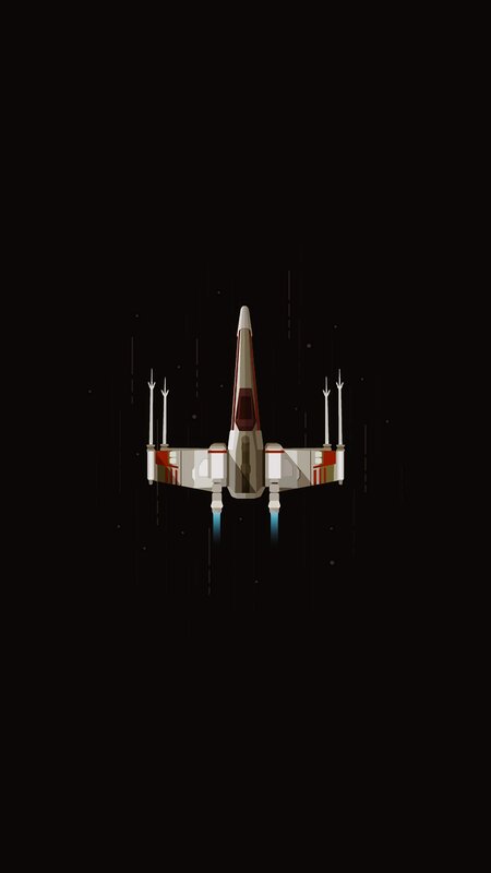 X-wing Fighter Spacecraft — Black