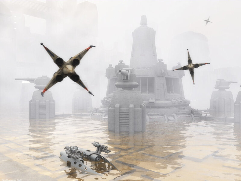 X-wing Fighters in Water