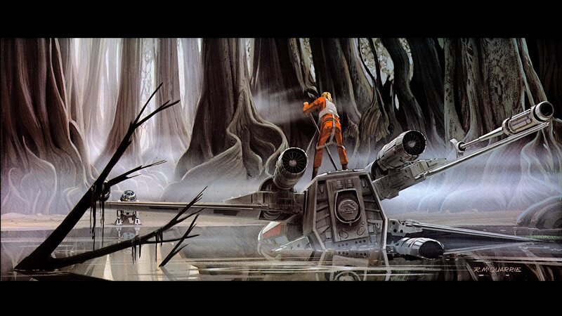 X-wing in swamp forest