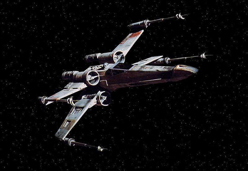 X-wing Starfighter — Black, Dramatic