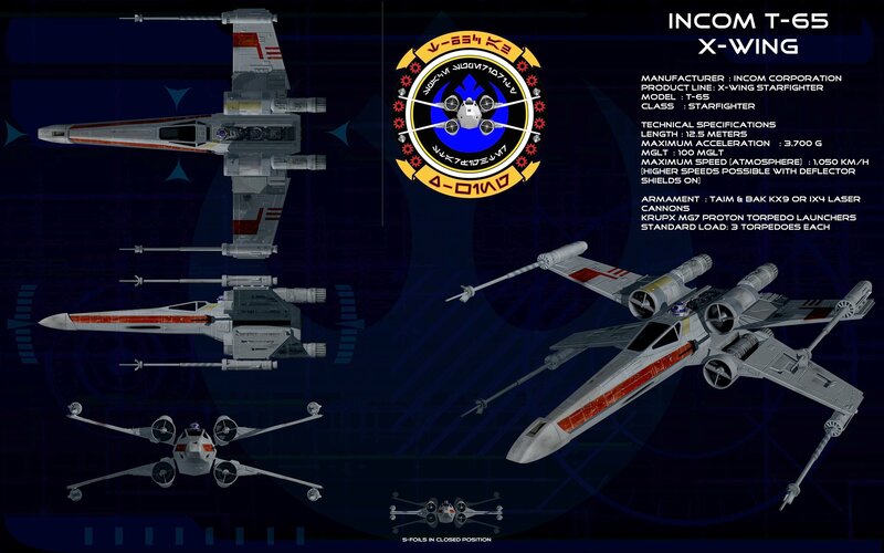 X-wing Starfighter — Blue