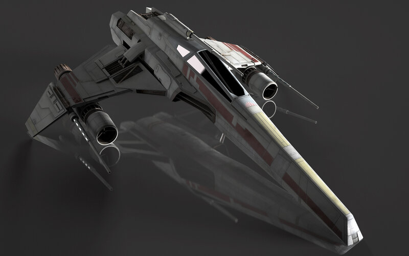 X-wing Starfighter — Gray, Dramatic