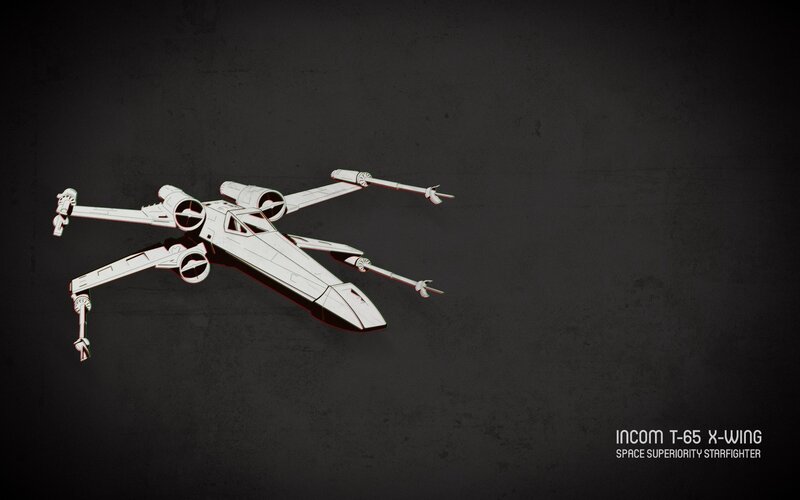 X-wing starfighter illustration