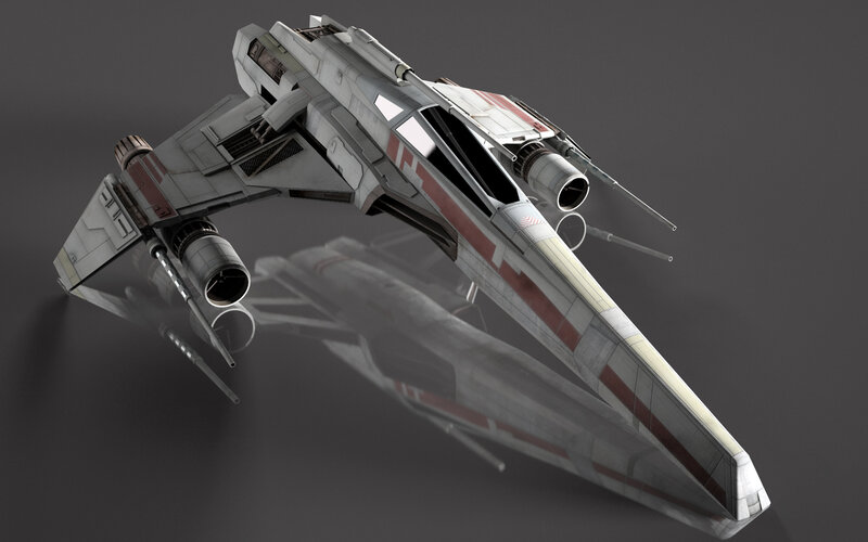 X-wing starfighter model