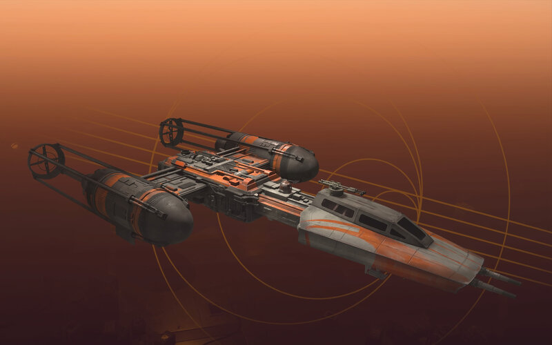 X-wing Starfighter — Orange