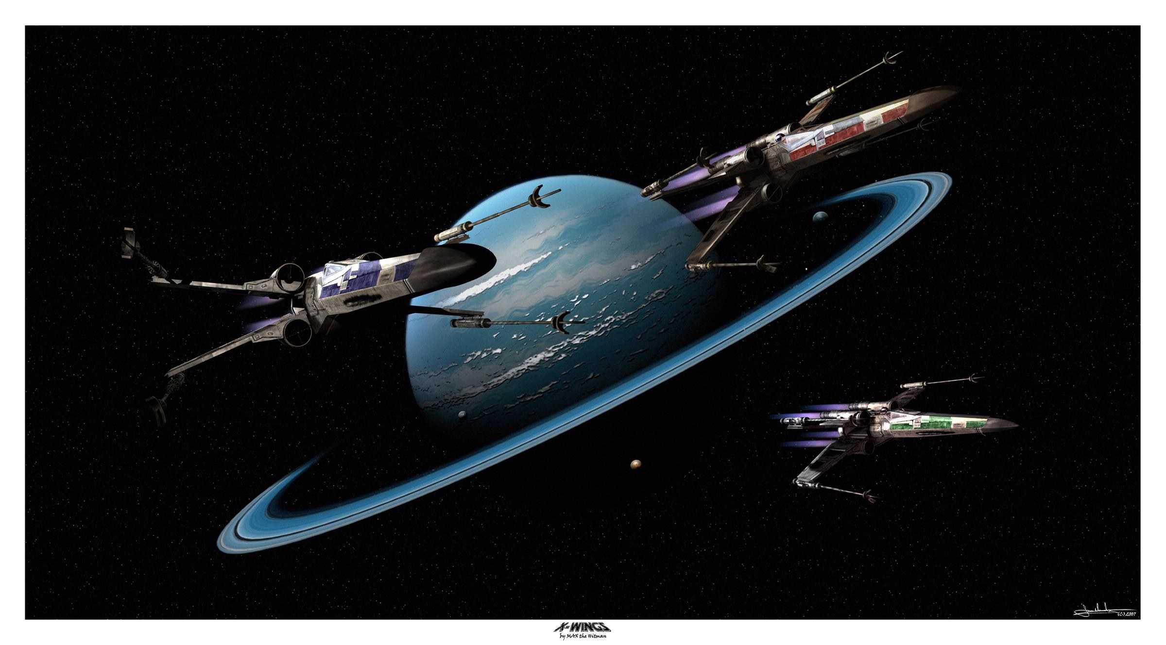 X-Wings in orbit around a ringed planet