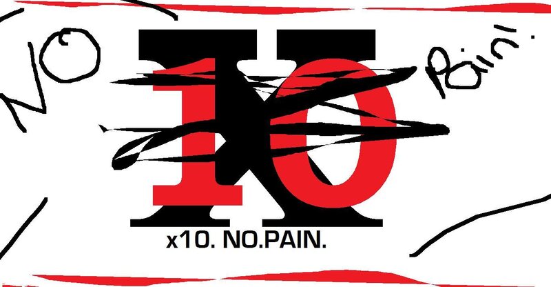x10 no pain logo