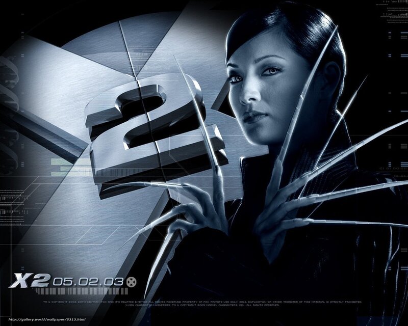 X2 movie poster featuring Psylocke
