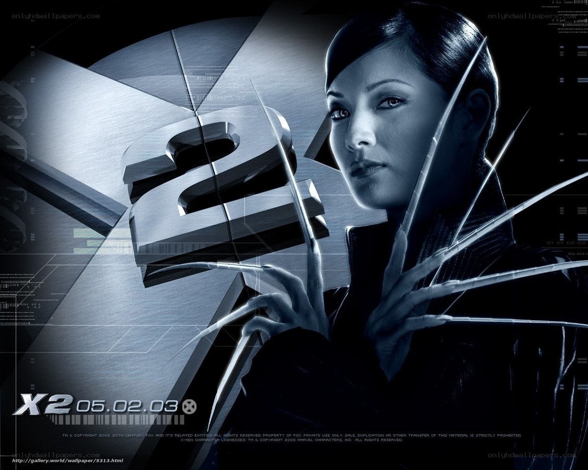 X2 movie poster featuring Psylocke