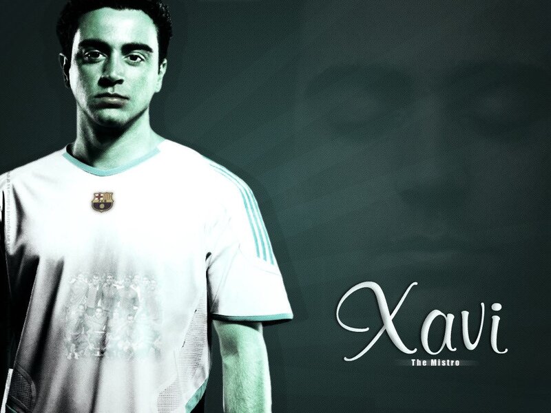 Xavi football player portrait