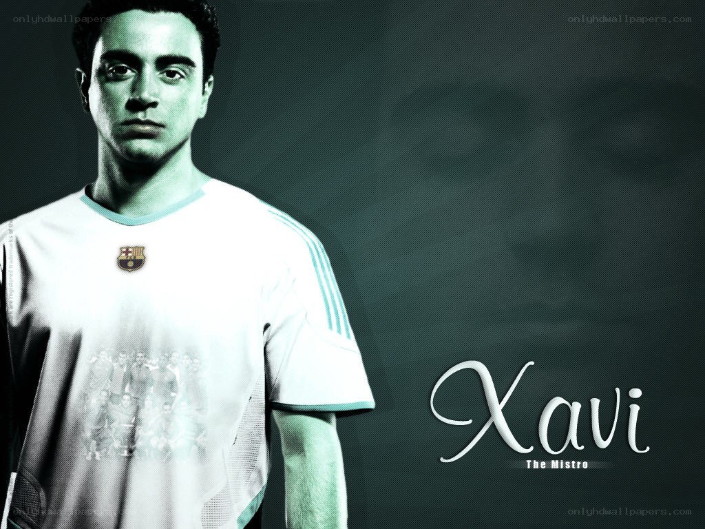 Xavi football player portrait