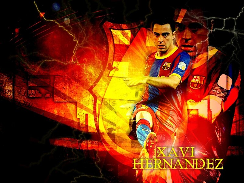 Xavi Hernandez football art