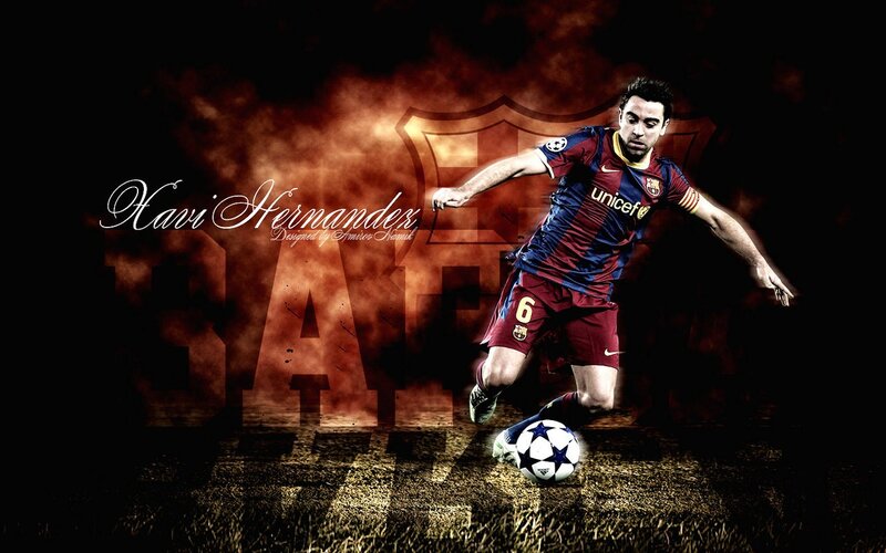 Xavi Hernandez football wallpaper