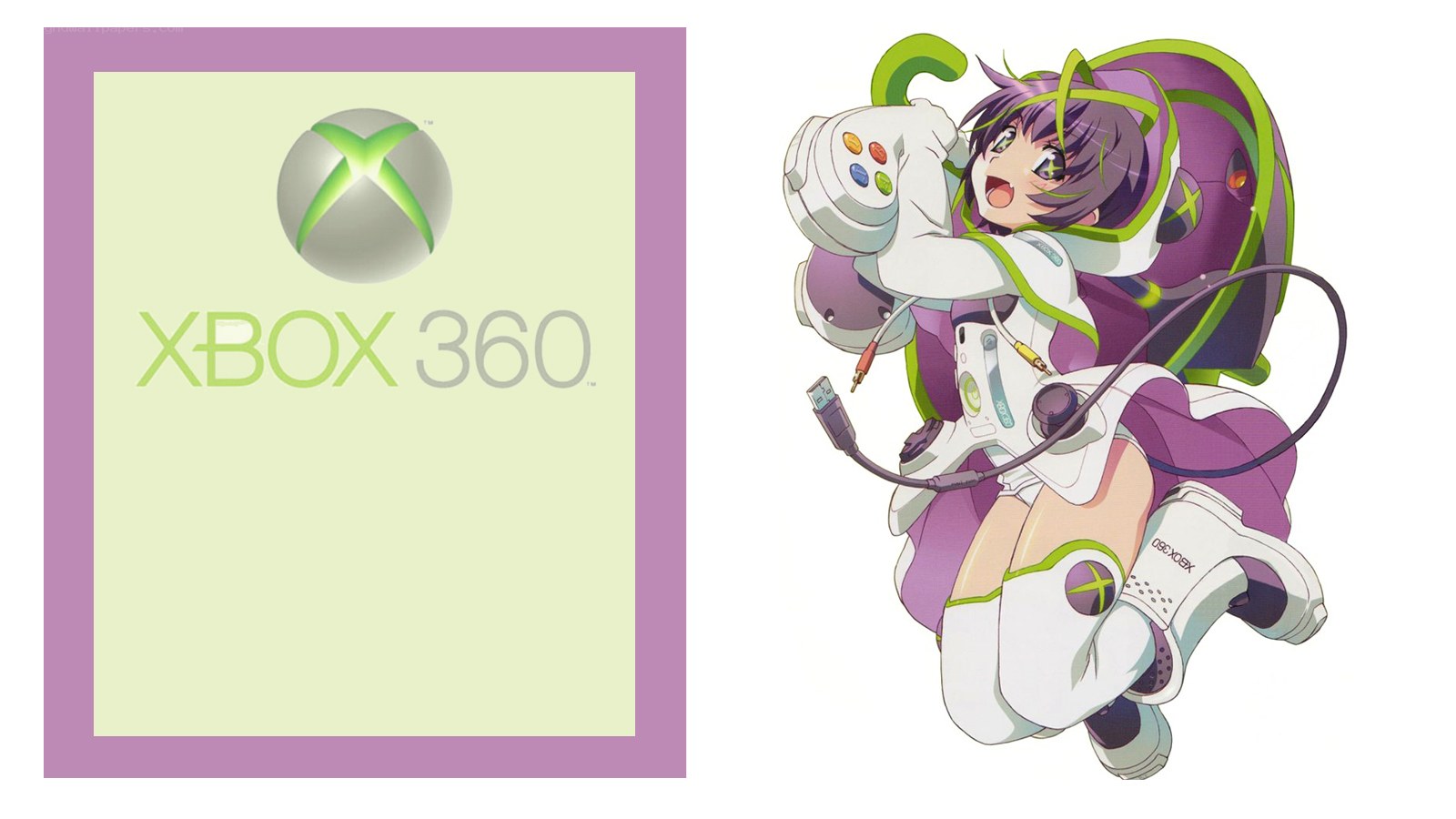 Xbox 360 and anime character