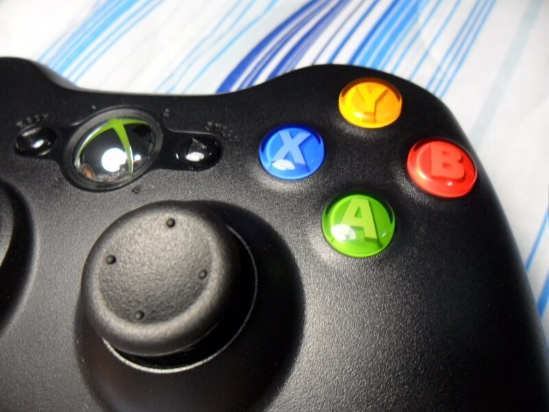 Xbox 360 controller close-up
