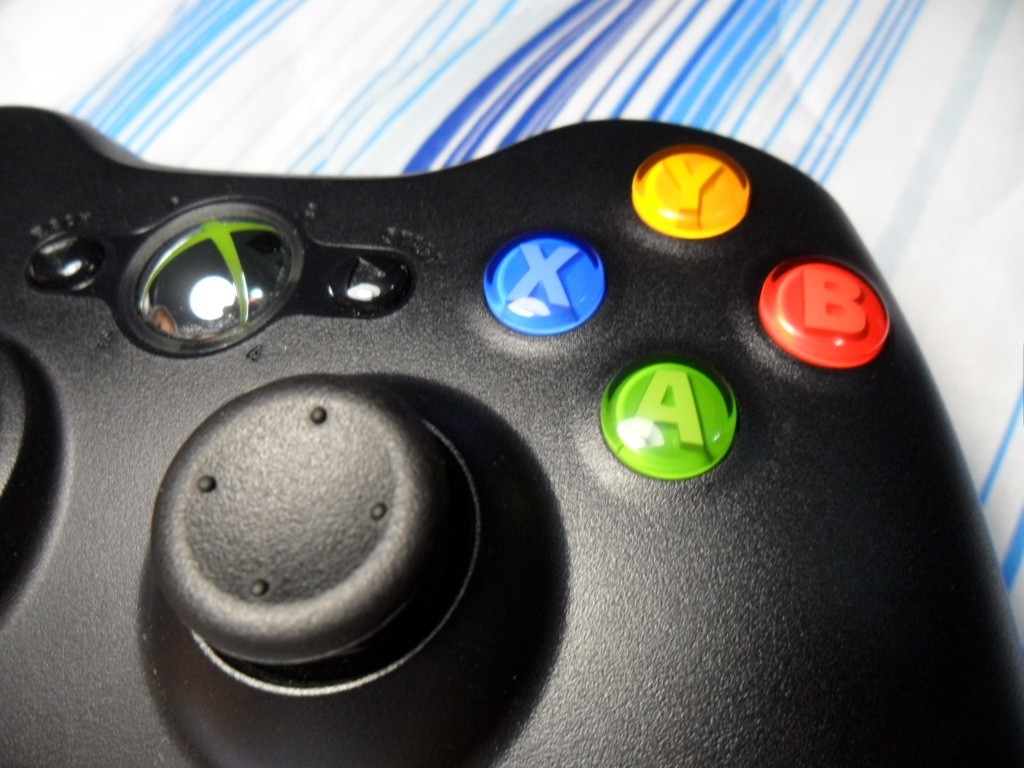 Xbox 360 controller close-up
