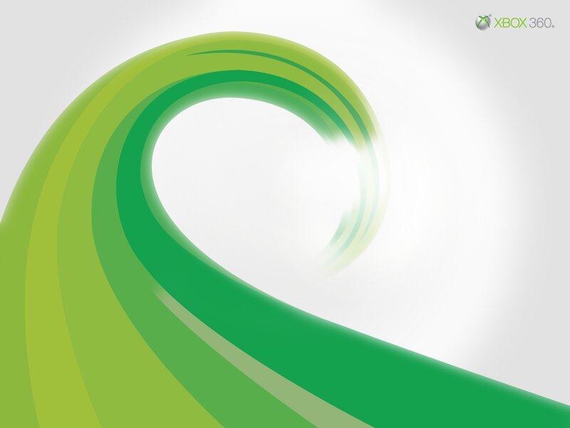 Xbox 360 green wave design