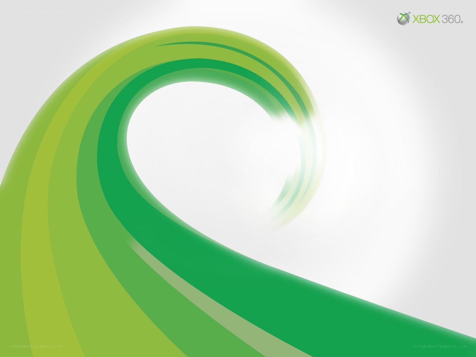 Xbox 360 green wave design