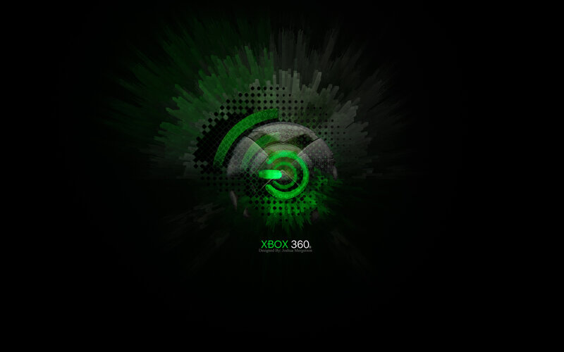 Xbox 360 Logo — Black, Dark
