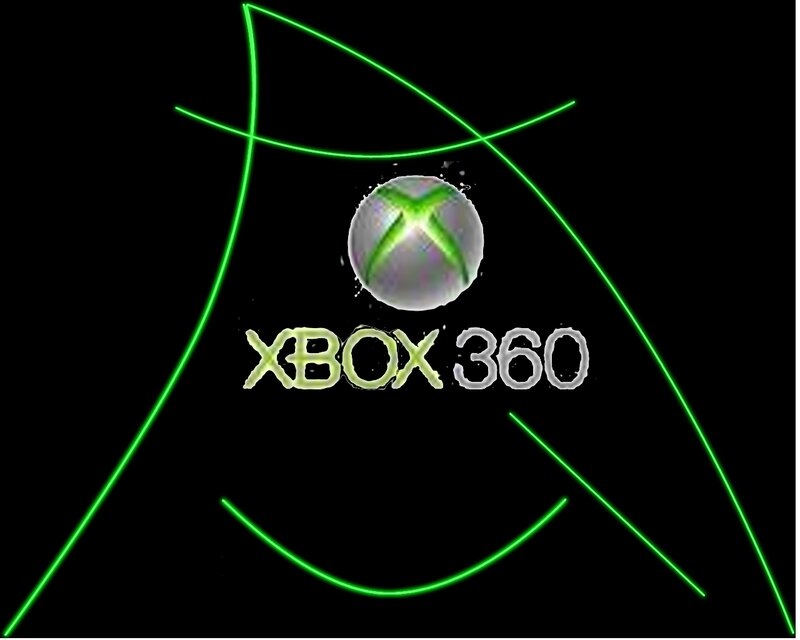 Xbox 360 Logo — Black, Minimalist