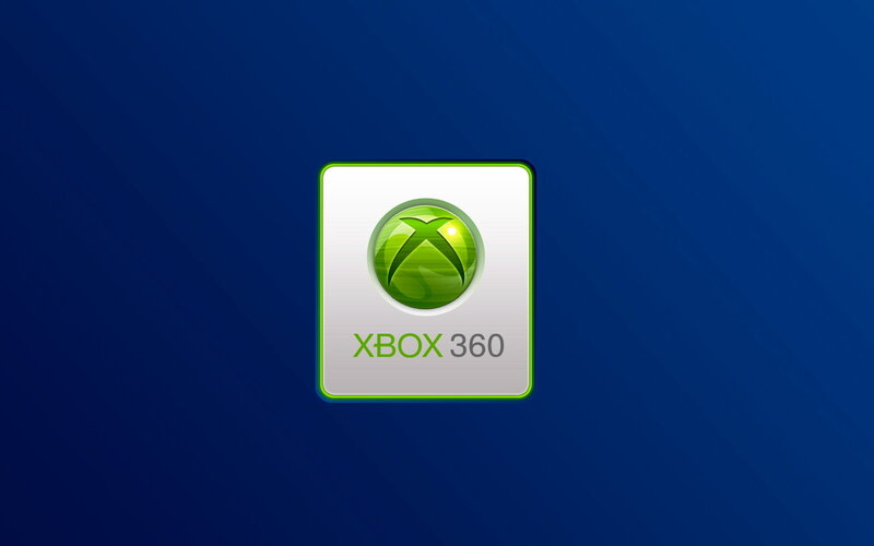 Xbox 360 logo on blue