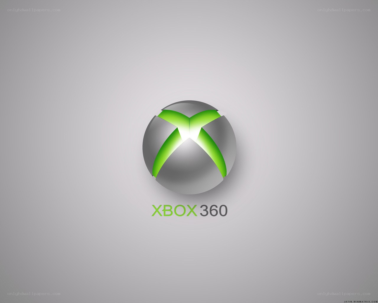 Xbox 360 logo on gray background