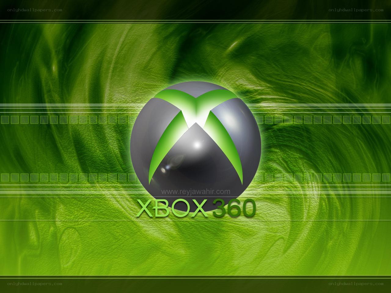 Xbox 360 logo on green background