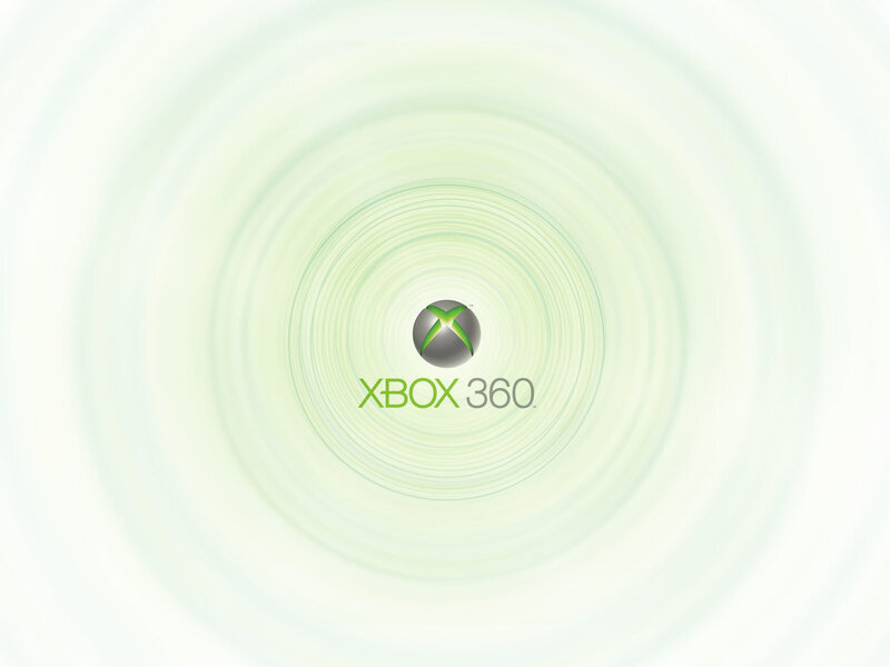 Xbox 360 logo on swirl background
