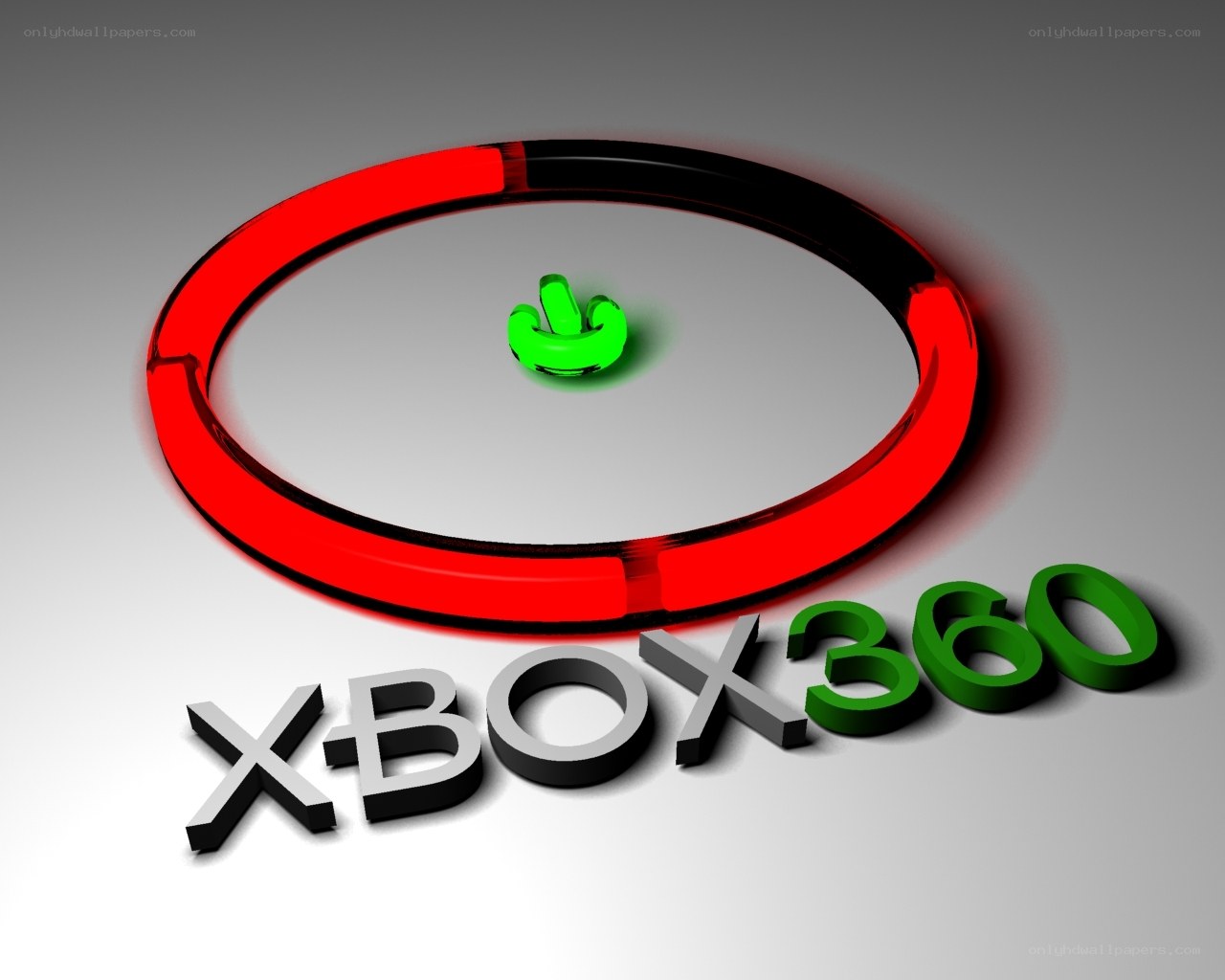 Xbox 360 logo with power button