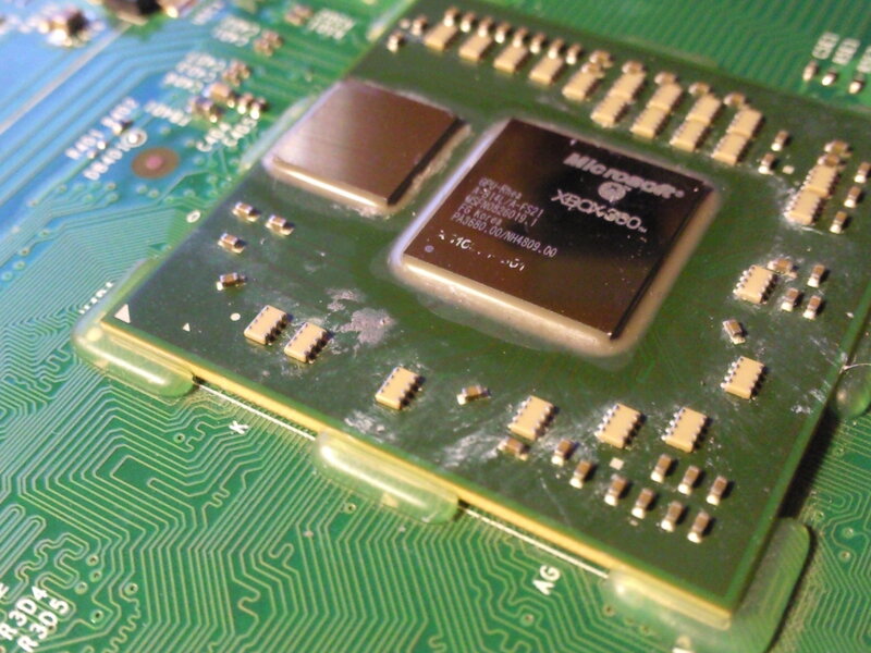 Xbox 360 processor on circuit board