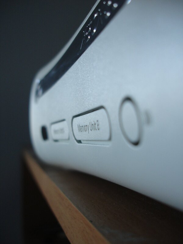 Xbox console side view