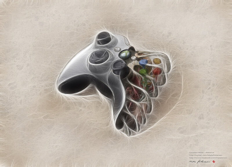 Xbox controller art concept