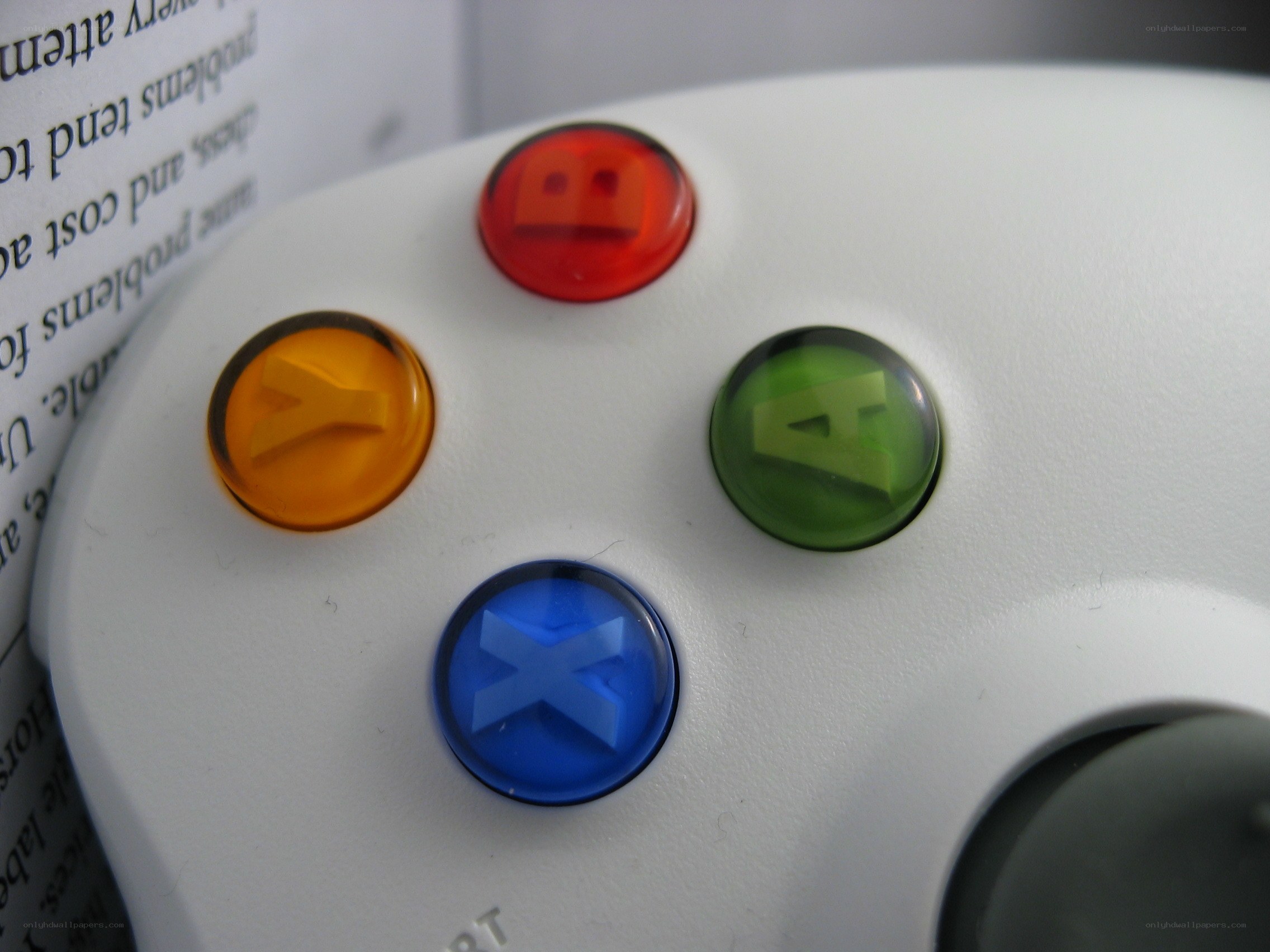 Xbox controller face buttons