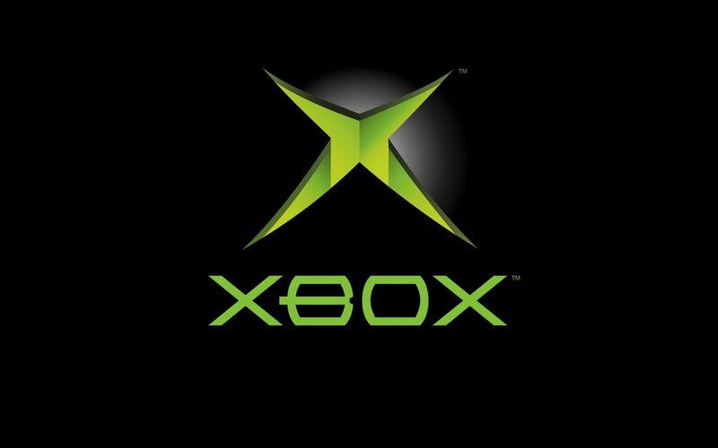 Xbox logo on black background