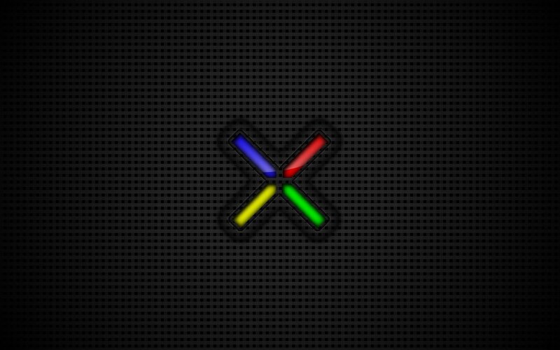 Xbox logo on dark grid