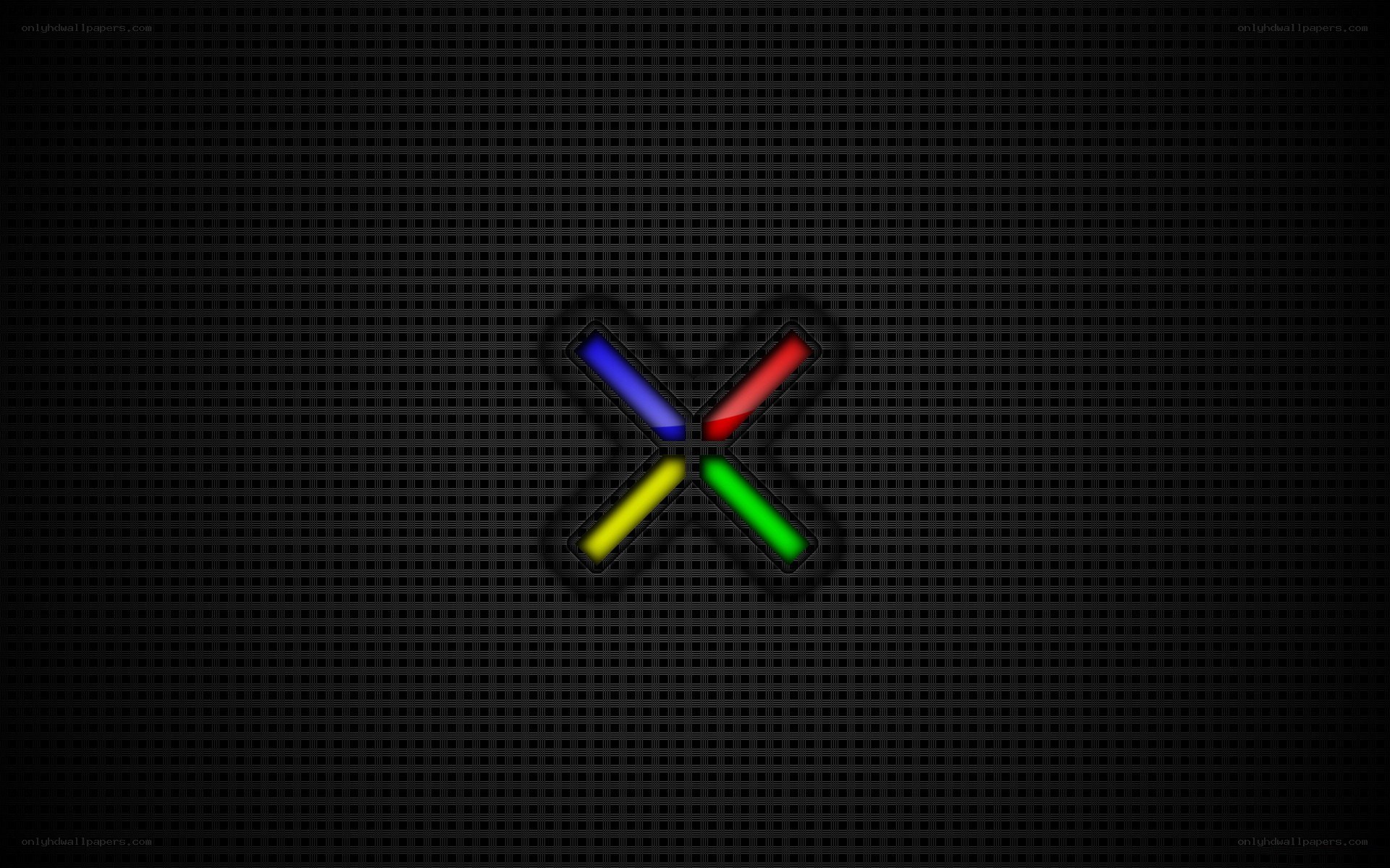 Xbox logo on dark grid